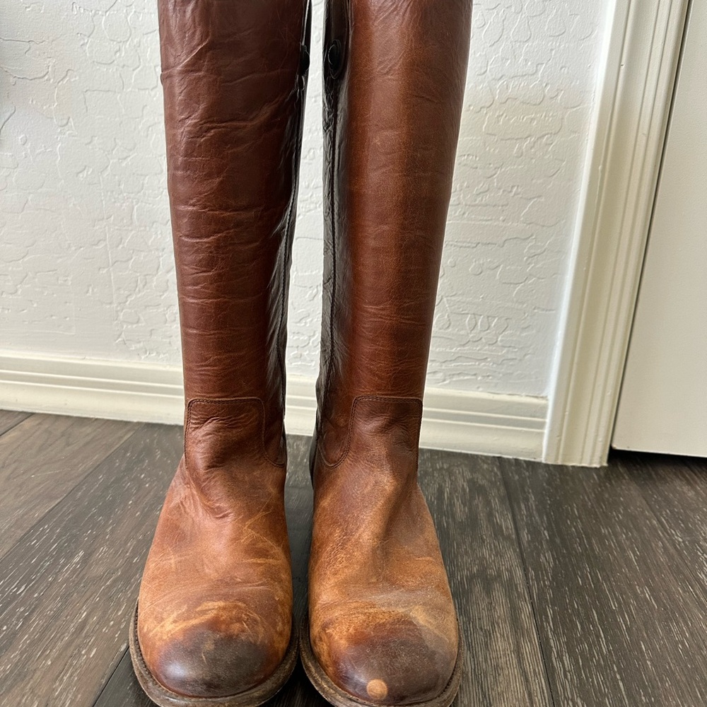 Frye Brown Leather Riding Boots